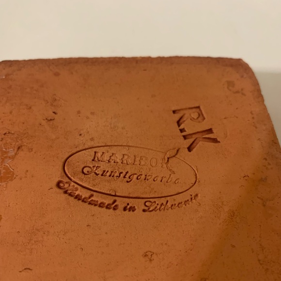 Maribor Kunstgewerbe Artisan Lithuanian Folk Art Clay Cottage Tea Light Holder - Picture 11 of 11